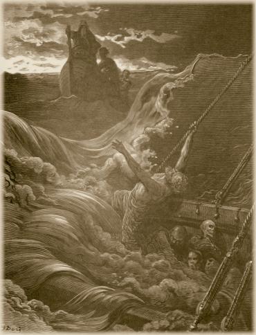 Gustav Dore Illustration: The skiff-boat neared