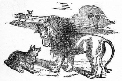 The Fox approached the Lion and promised to contrive for him the capture of the Ass, if he would pledge his word that his own life should be spared.