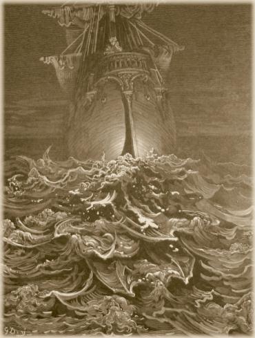 Gustav Dore Illustration: The rotting sea.