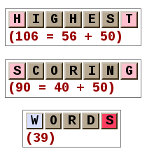 Highest scoring Scrabble words
