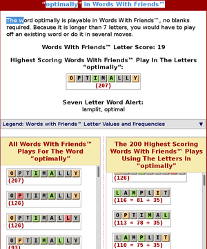 Word Finder Words With Friends
